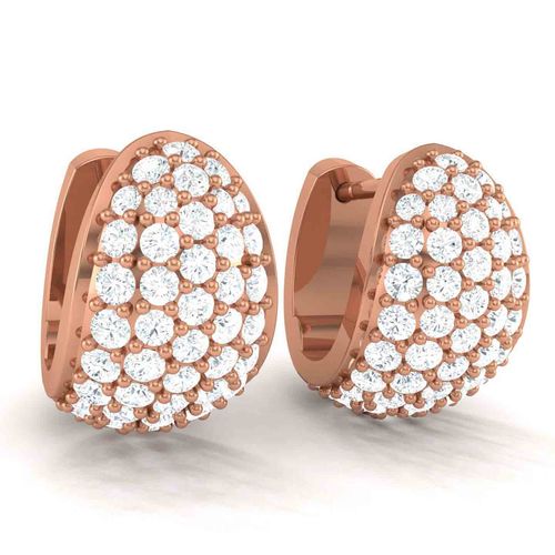 Buy Praavy 925 Sterling Silver Bling Huggie Hoop Earrings platted