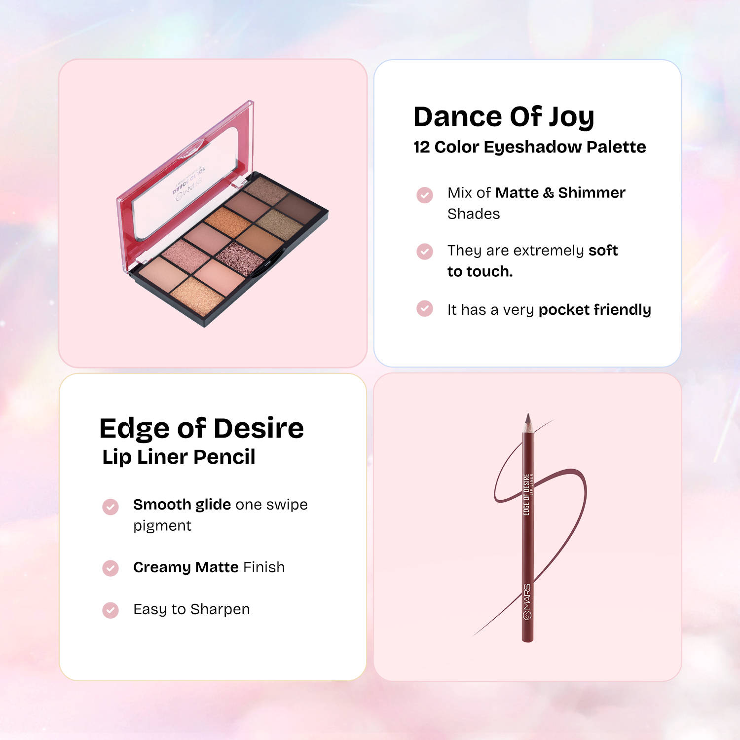 Buy MARS Cosmetics Eyes On Fire Eye Makeup Gift Set - Pack Of 4 Online