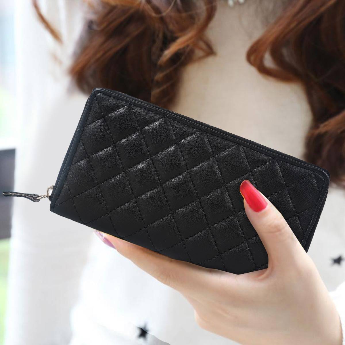 Cimoni Black Stylish Genuine Leather Women Wallet