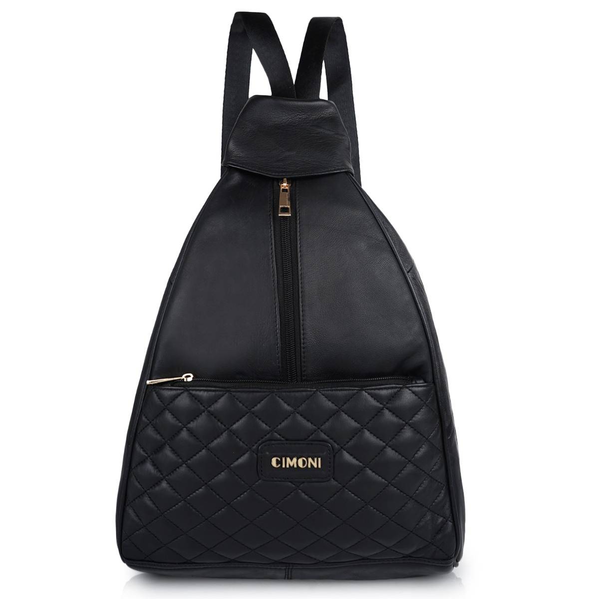 Cimoni Black Latest Stylish Genuine Leather Crossbody Bag