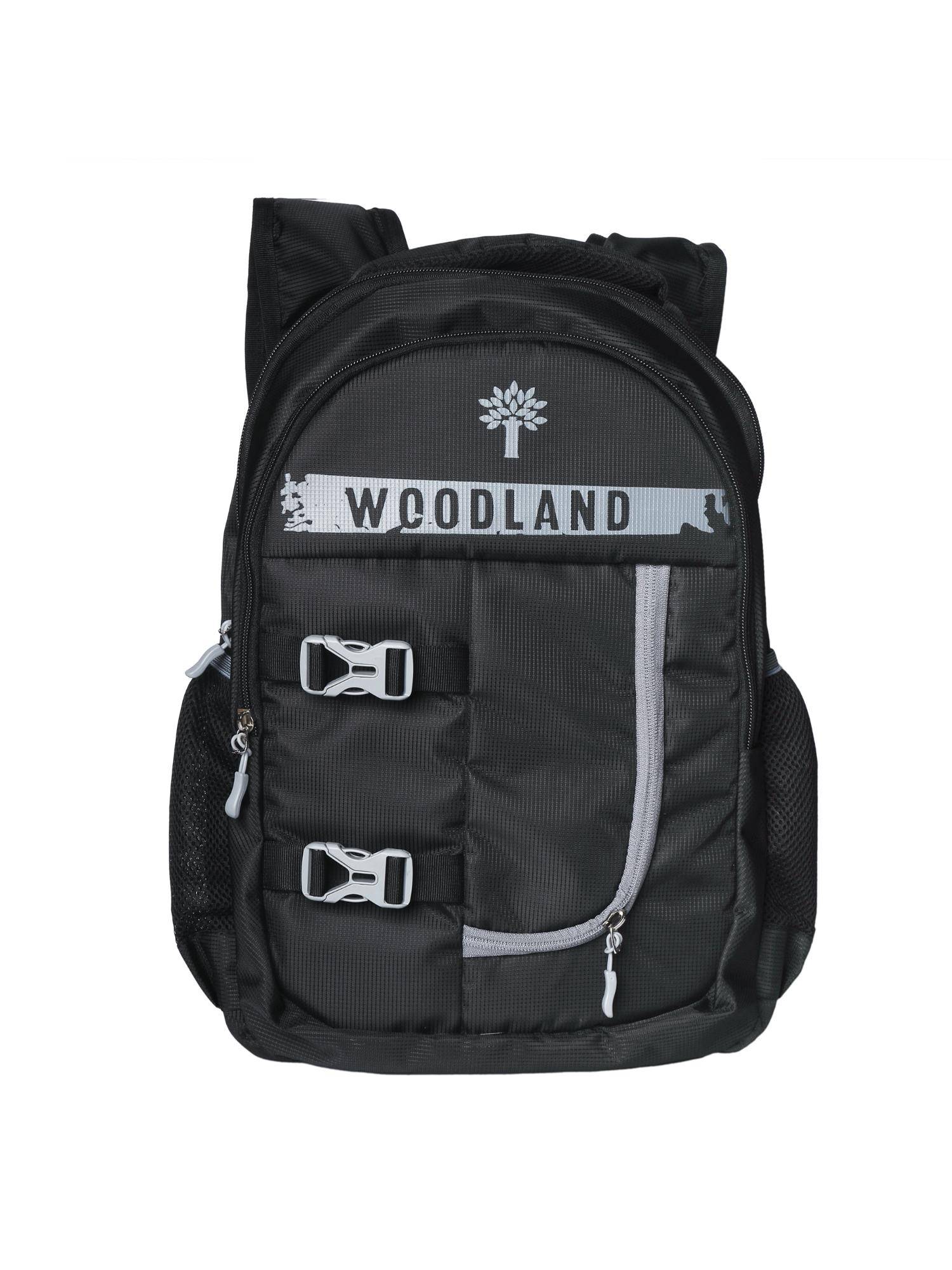 WOODLAND Casuals Black Fabric Backpack