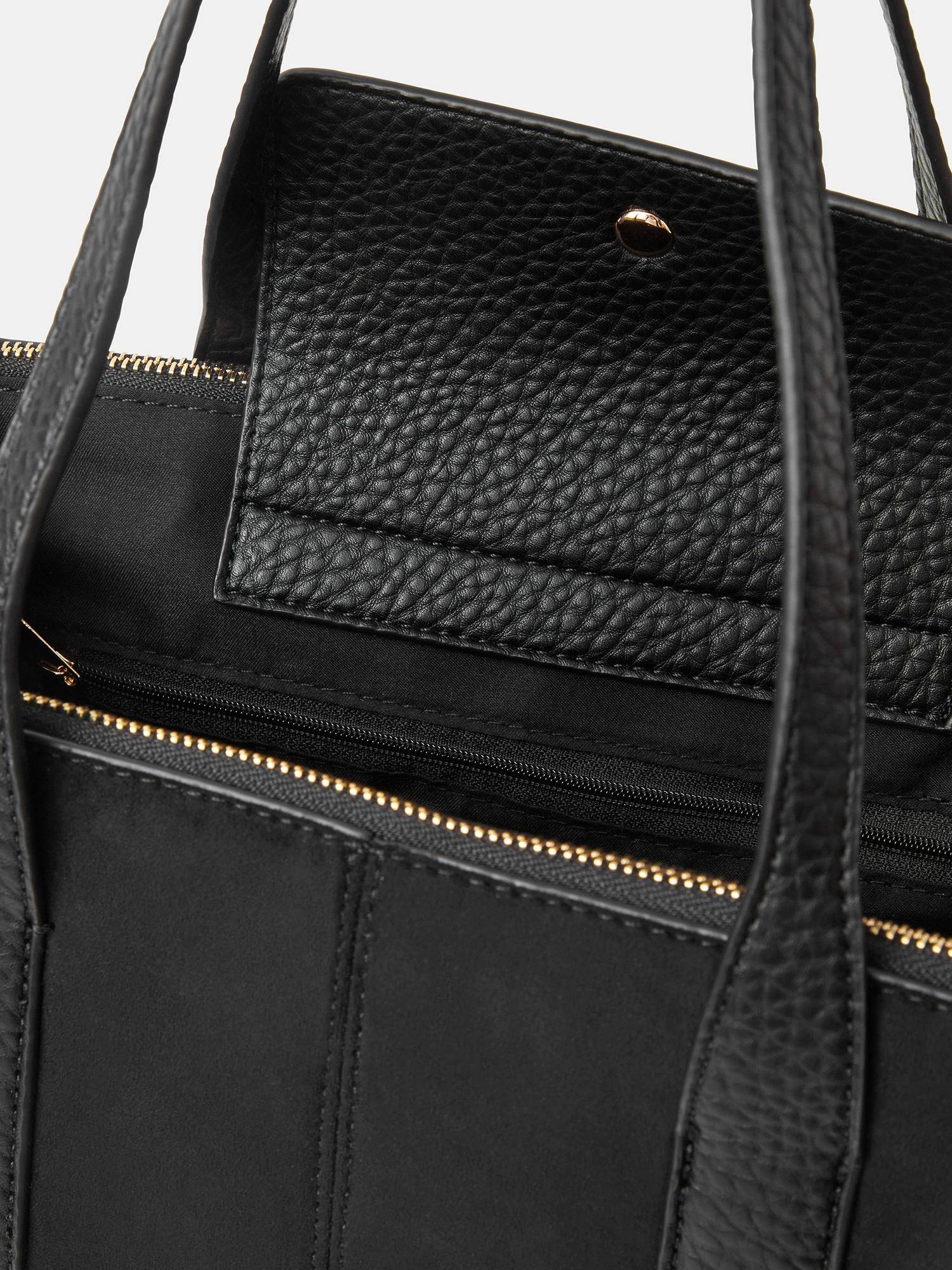 Buy Accessorize London Women's Black Double Zip Laptop Shoulder