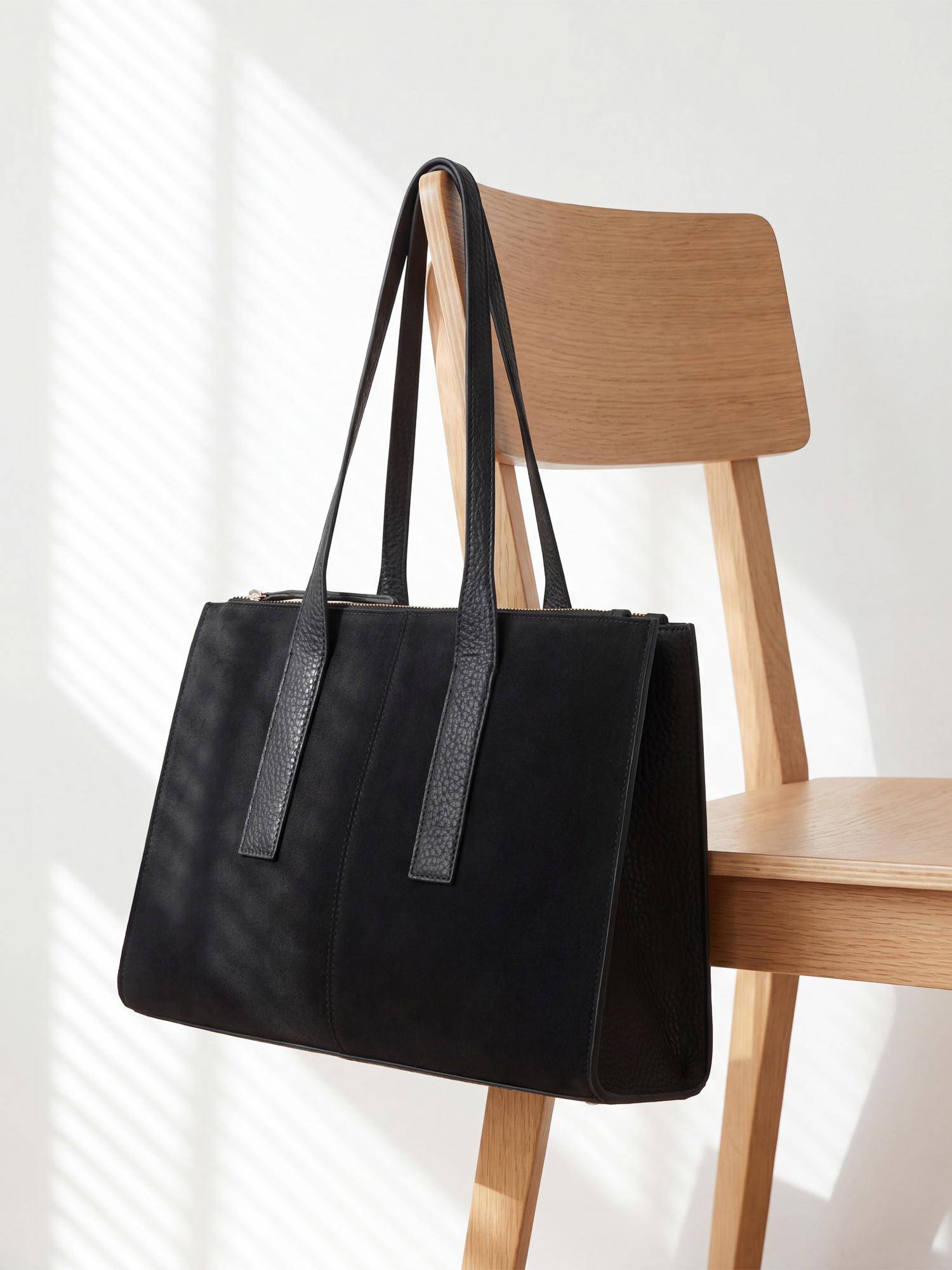 Buy Accessorize London Women's Black Double Zip Laptop Shoulder