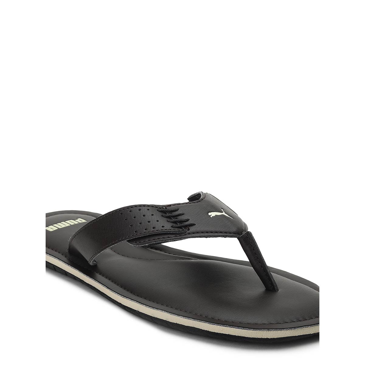 Puma leather flip flops hotsell