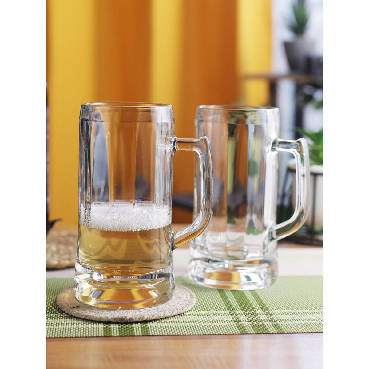 Ocean Munich Beer Mug (Clear, 640Ml) (Set of 6)