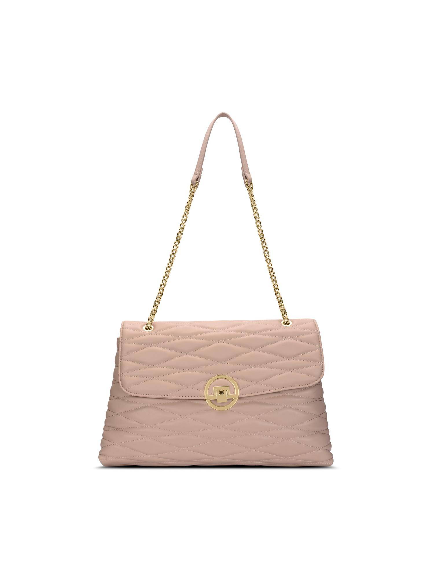 Lavie Luxe Women's Eden Flap Satchel Handbag (Mocha) (L)