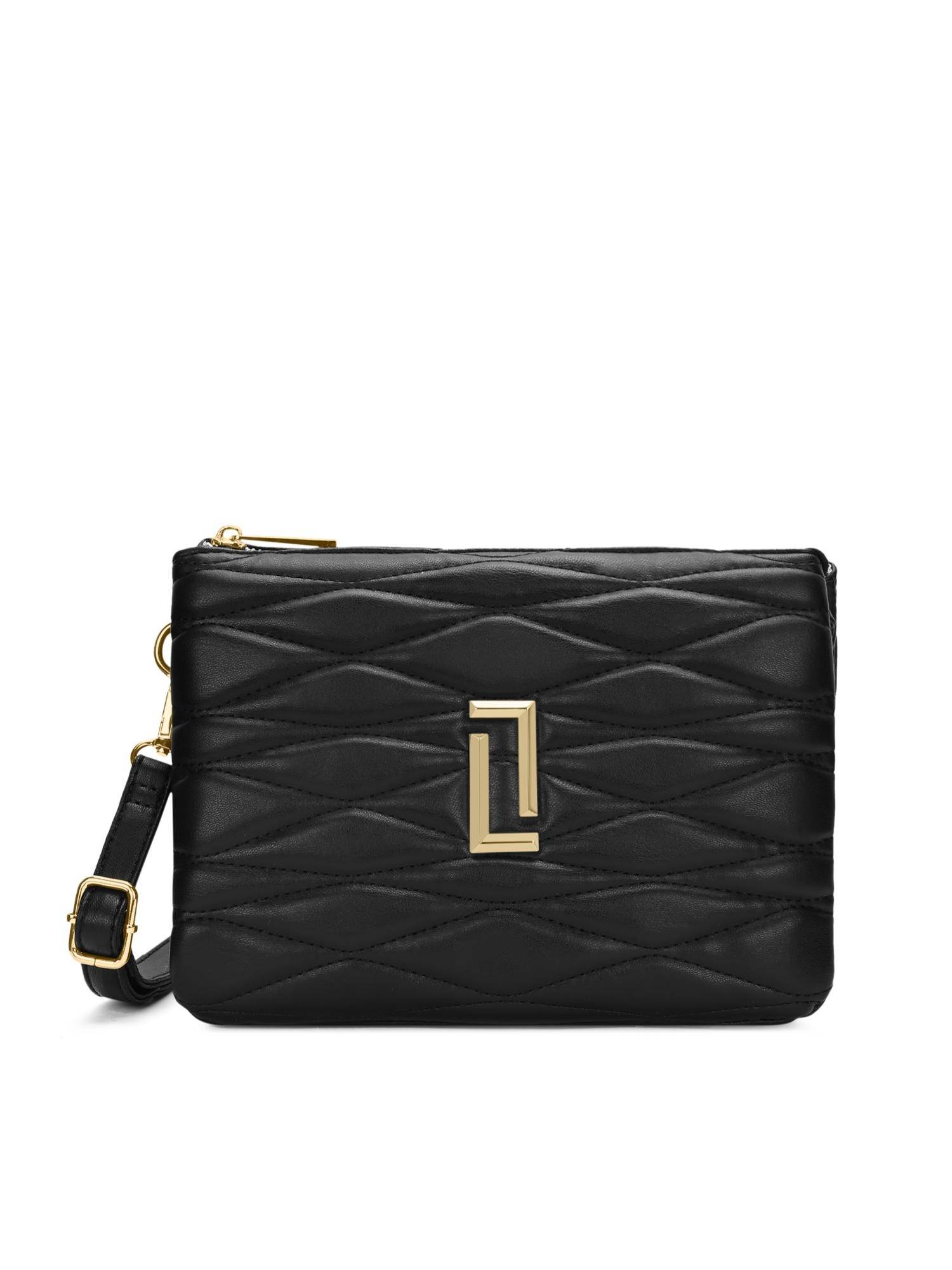 Lavie Luxe Women's Milan Sling Bag (Black) (L)