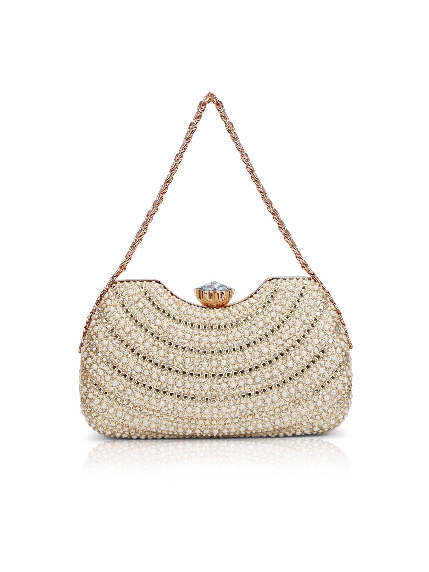 Lavie Signature Women's Puru Clutch (Gold) (S)