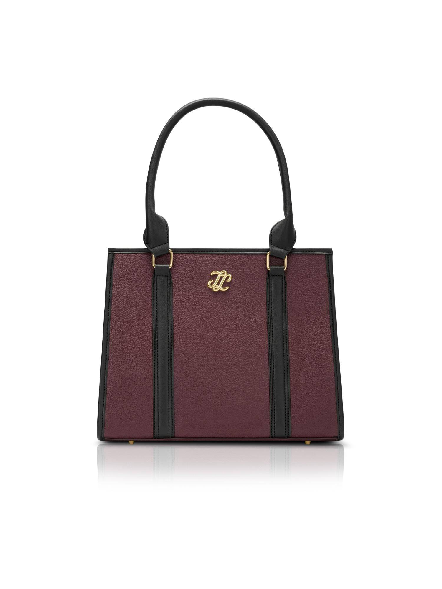 Lavie Signature Women Winslet Maroon Satchel Bag (M)