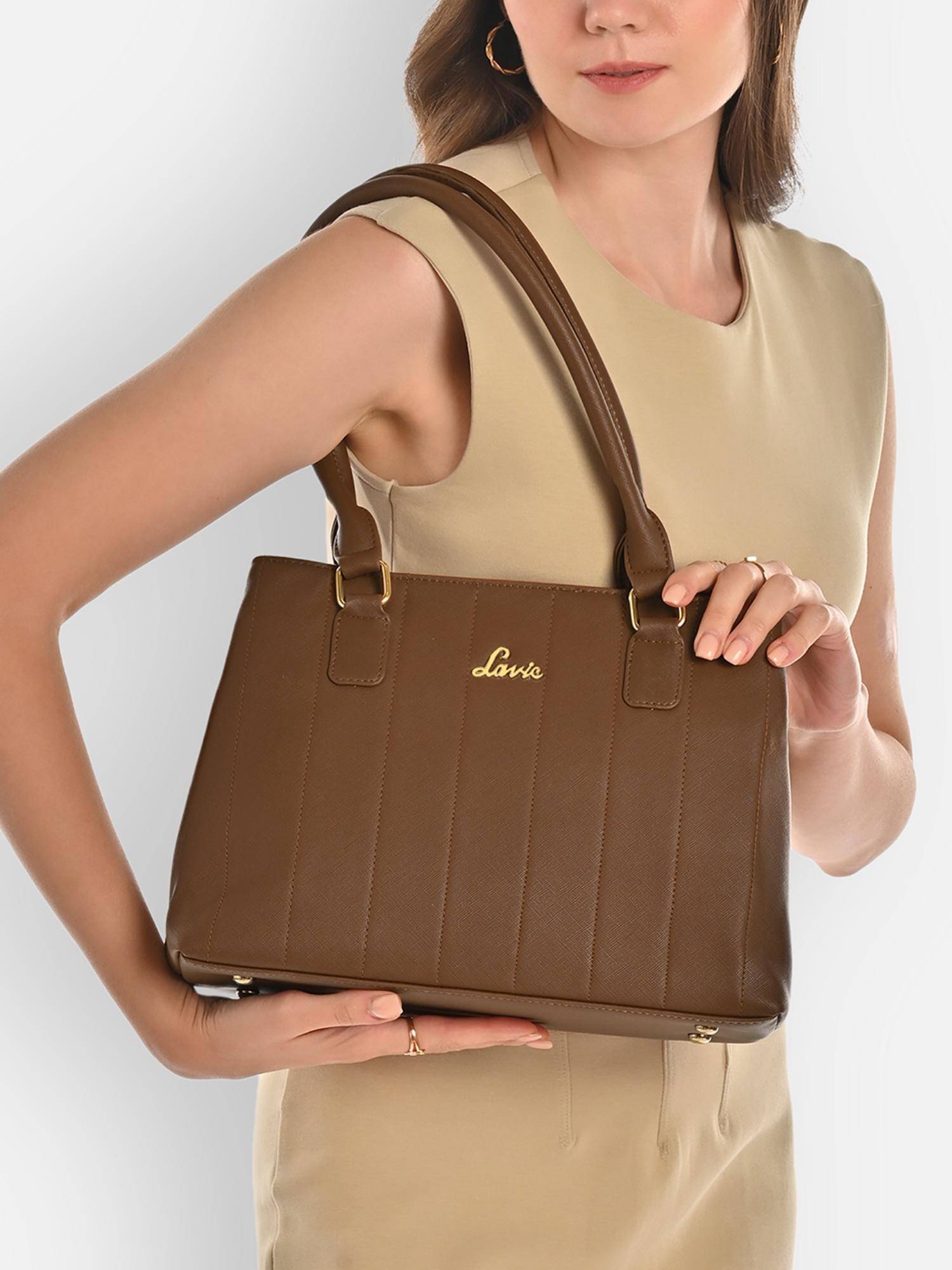 Lavie Women's Yabby 2 Compartment Satchel Handbag (Tan) (M)