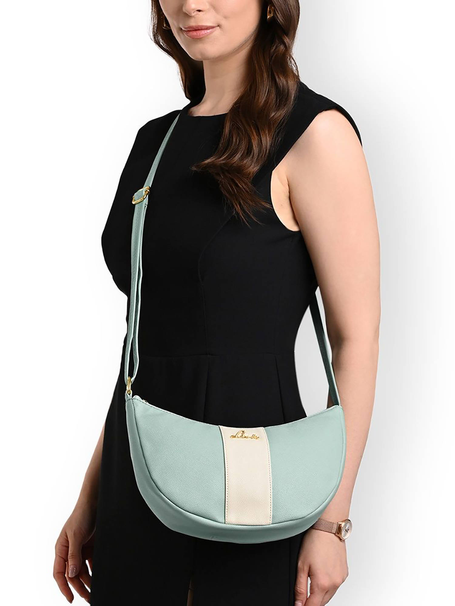 Lavie Women's Bonnie Colorblock Sling Bag (Mint) (L)