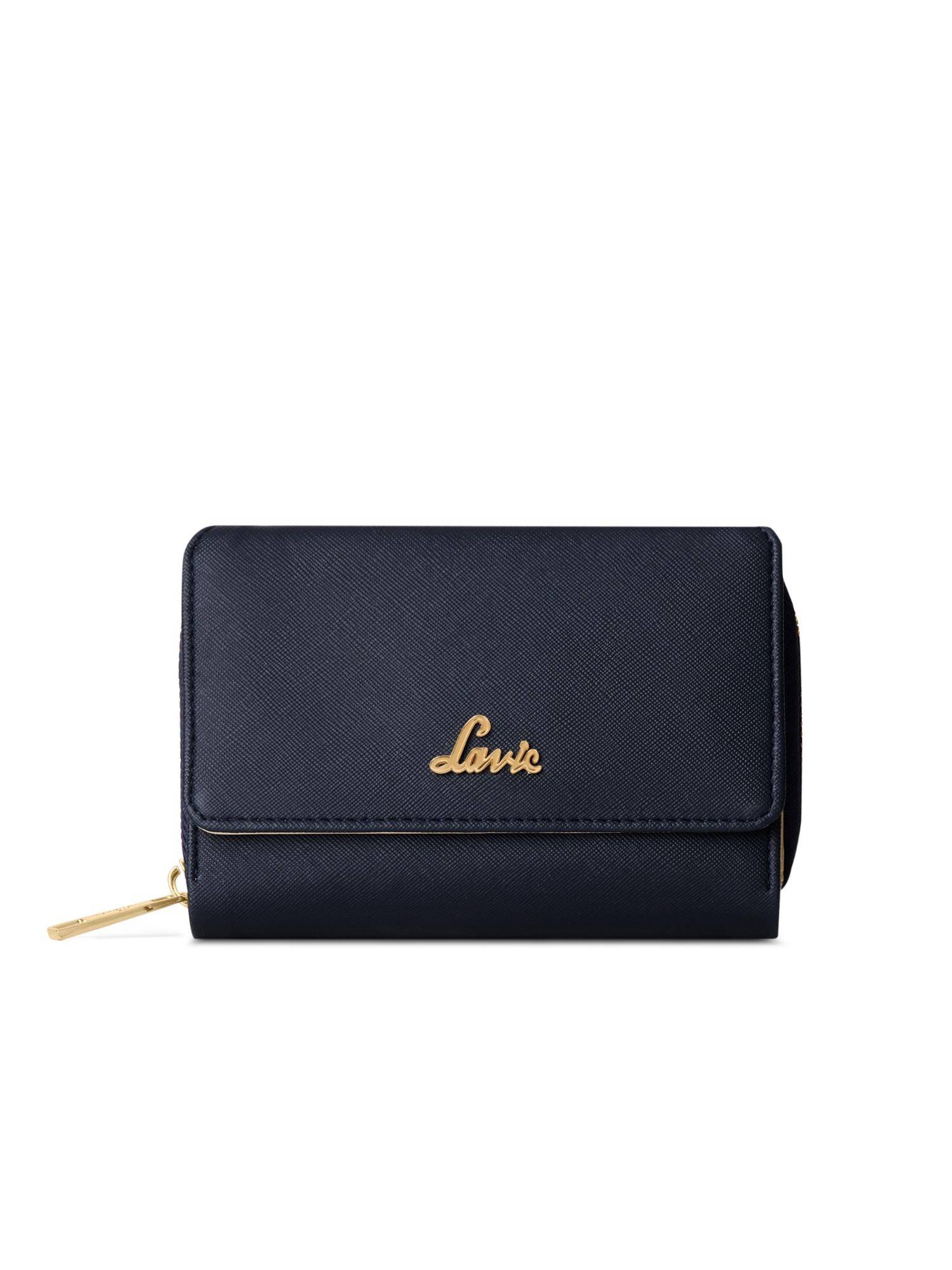 Lavie Women Navy Blue Miro Wallet (M)