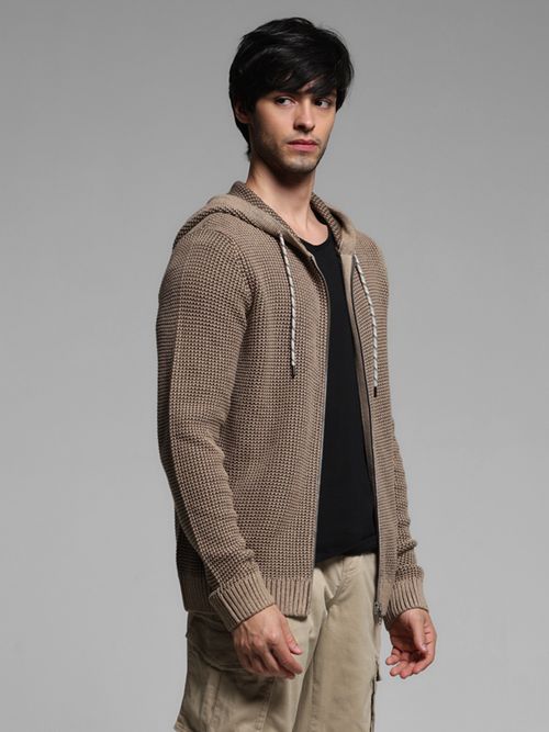 JACK & JONES Heren Jjebasic Zip Hood Noos Ps Cardigan Sweater, zwart, 6XL JACK & JONES Heren Jjebasic Zip Hood Noos Ps Cardigan Sweater, zwart, 6XL