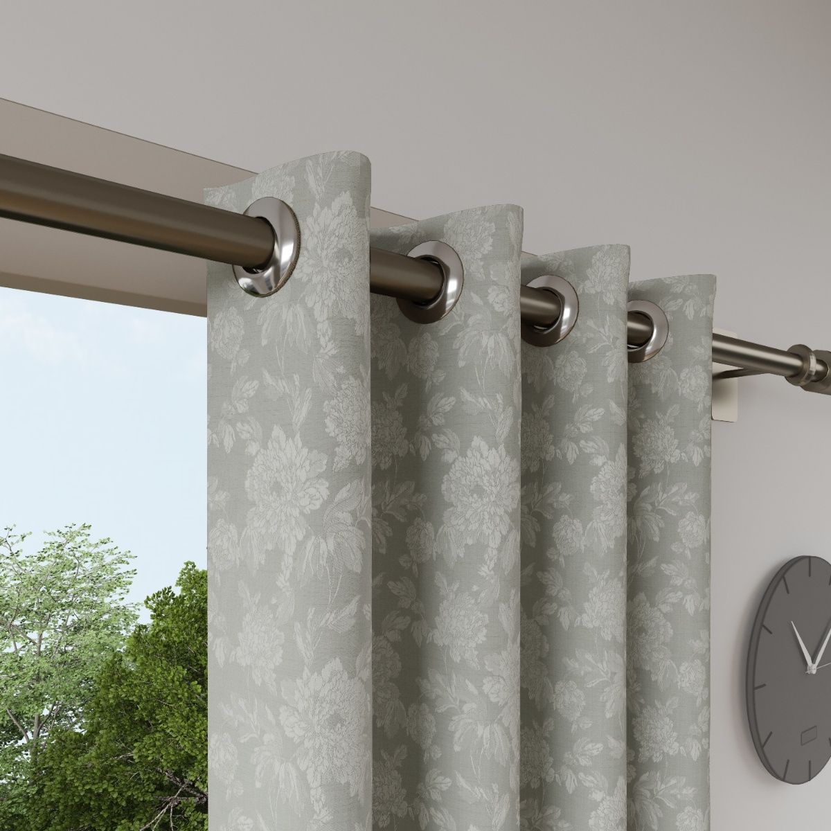 Buy Ddecor Live Beautiful Ready Made Curtain 7 Ft Door Size Grey (Pack