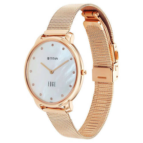 Buy Titan Women Silver Round Dial Analog Watch 2654WM02 Online