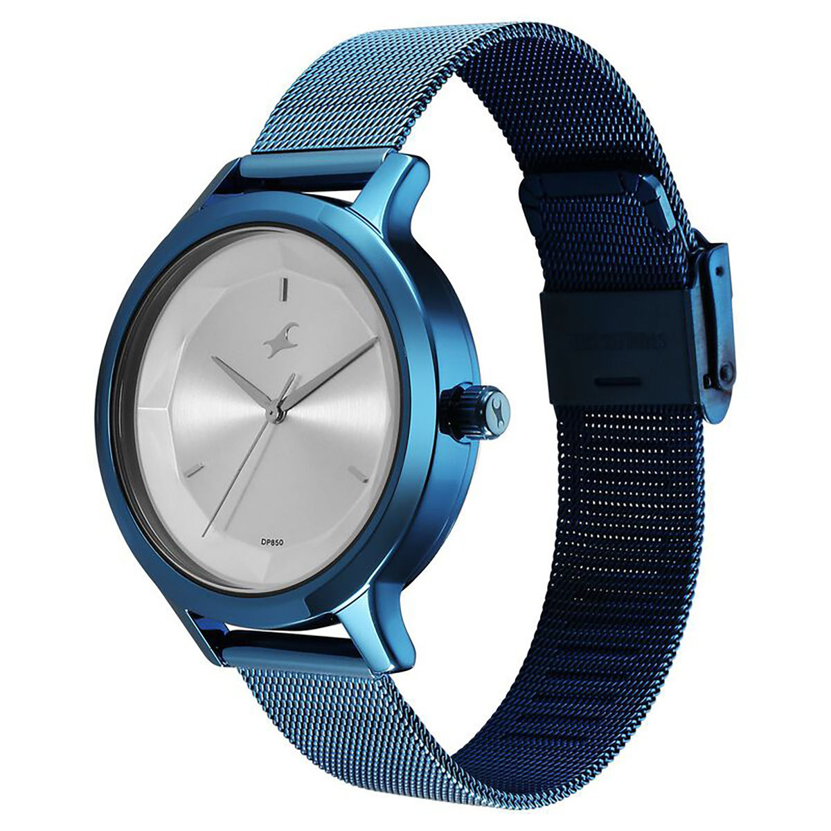 Buy Fastrack Women Silver Round Dial Analog Watch 6210QM01 Online