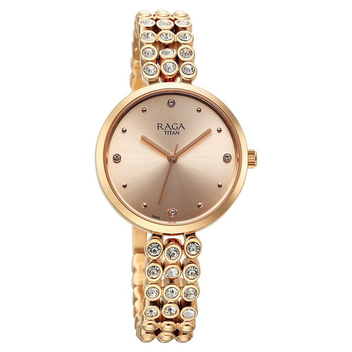 Buy Titan Women Rose Gold Round Dial Analog Watch 95262WM01 Online