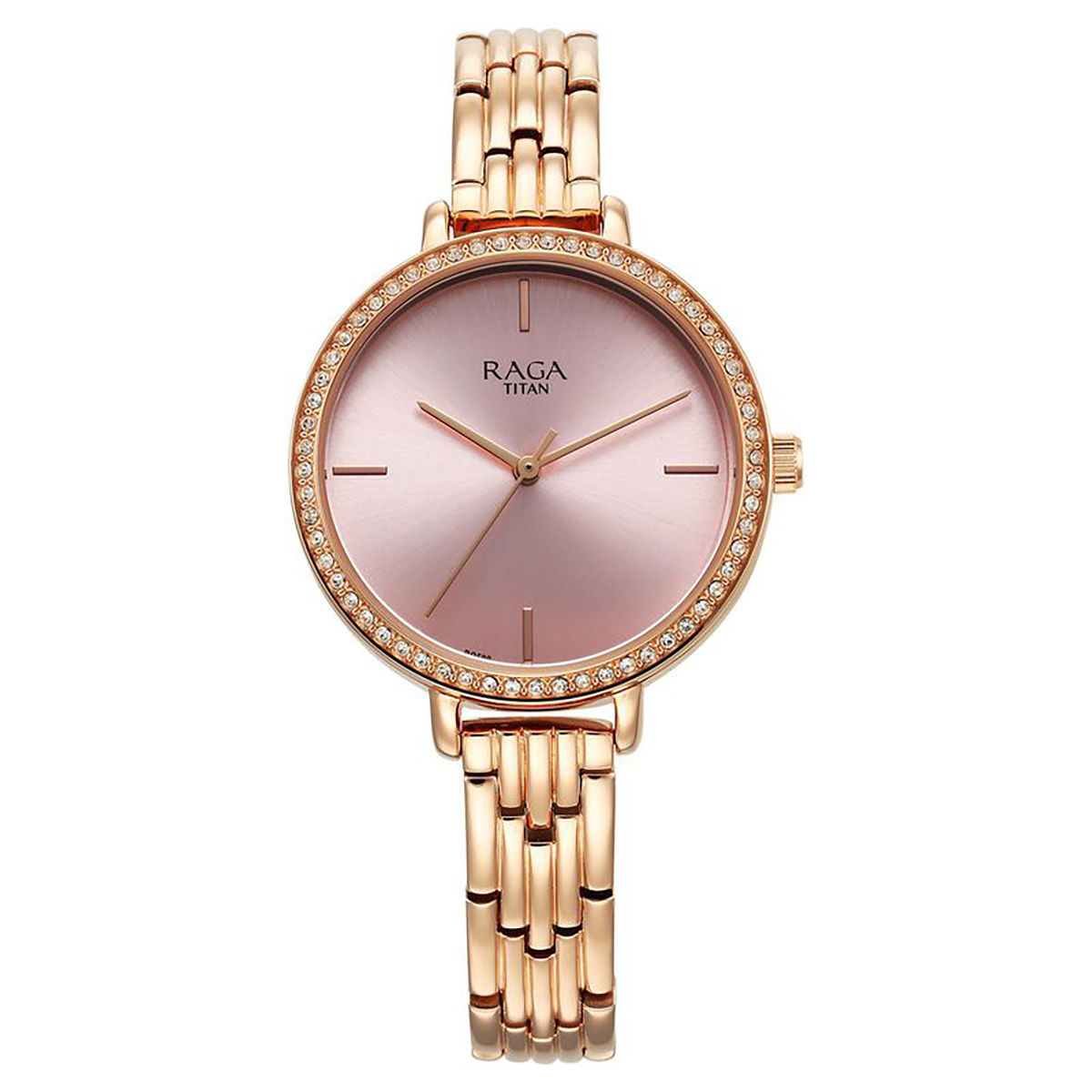 Titan round dial watches for ladies outlet