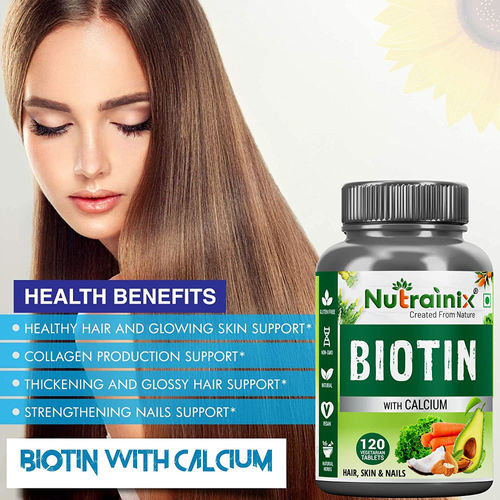 Nutrainix High Potency Biotin with Calcium For Longer Hair Growth: Buy  Nutrainix High Potency Biotin with Calcium For Longer Hair Growth Online at  Best Price in India | NykaaMan