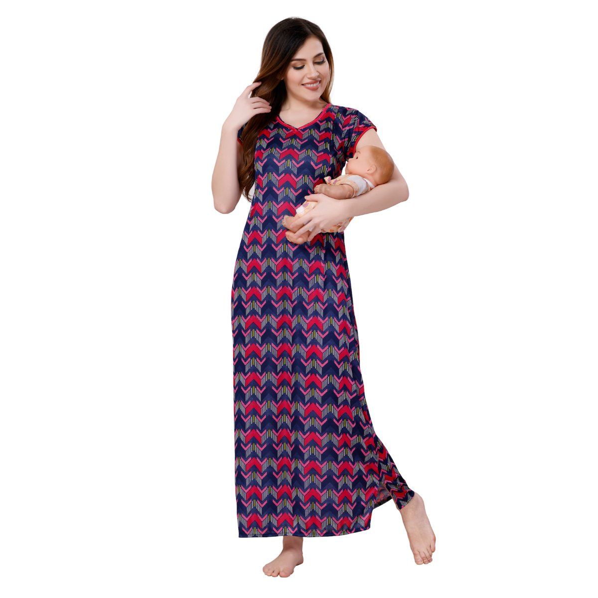 PIU Womens Sarina Feeding Gown M