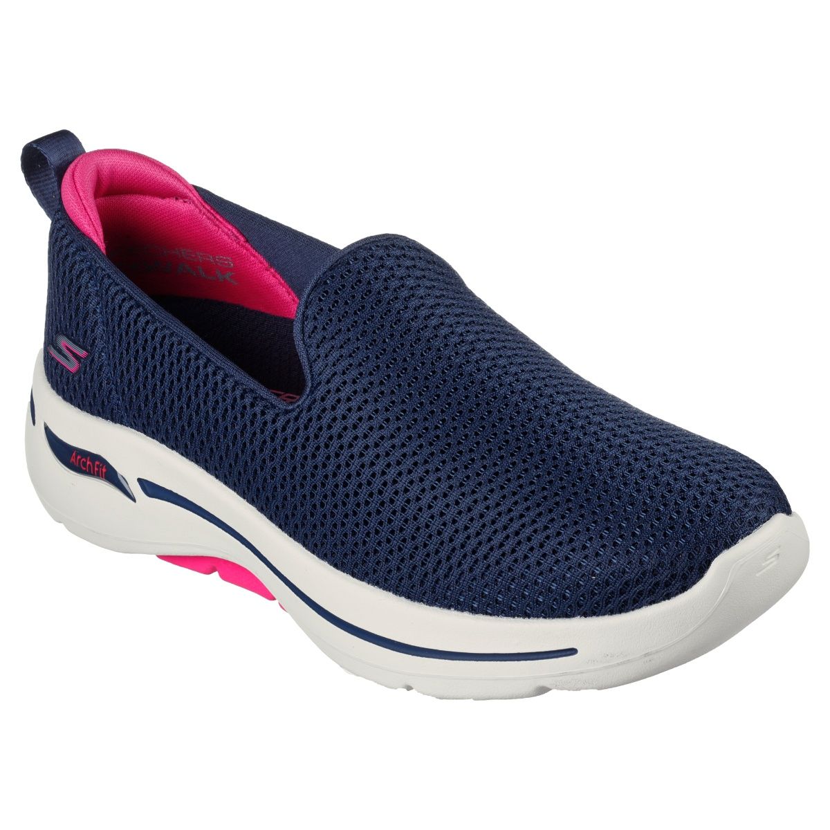 Mens blue slip on skechers outlet