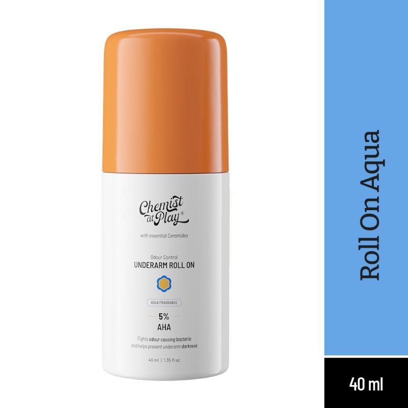 Chemist At Play Aqua Fragrance Under Arm Roll On For Lighter, Even-Toned And Odour Free Underarms