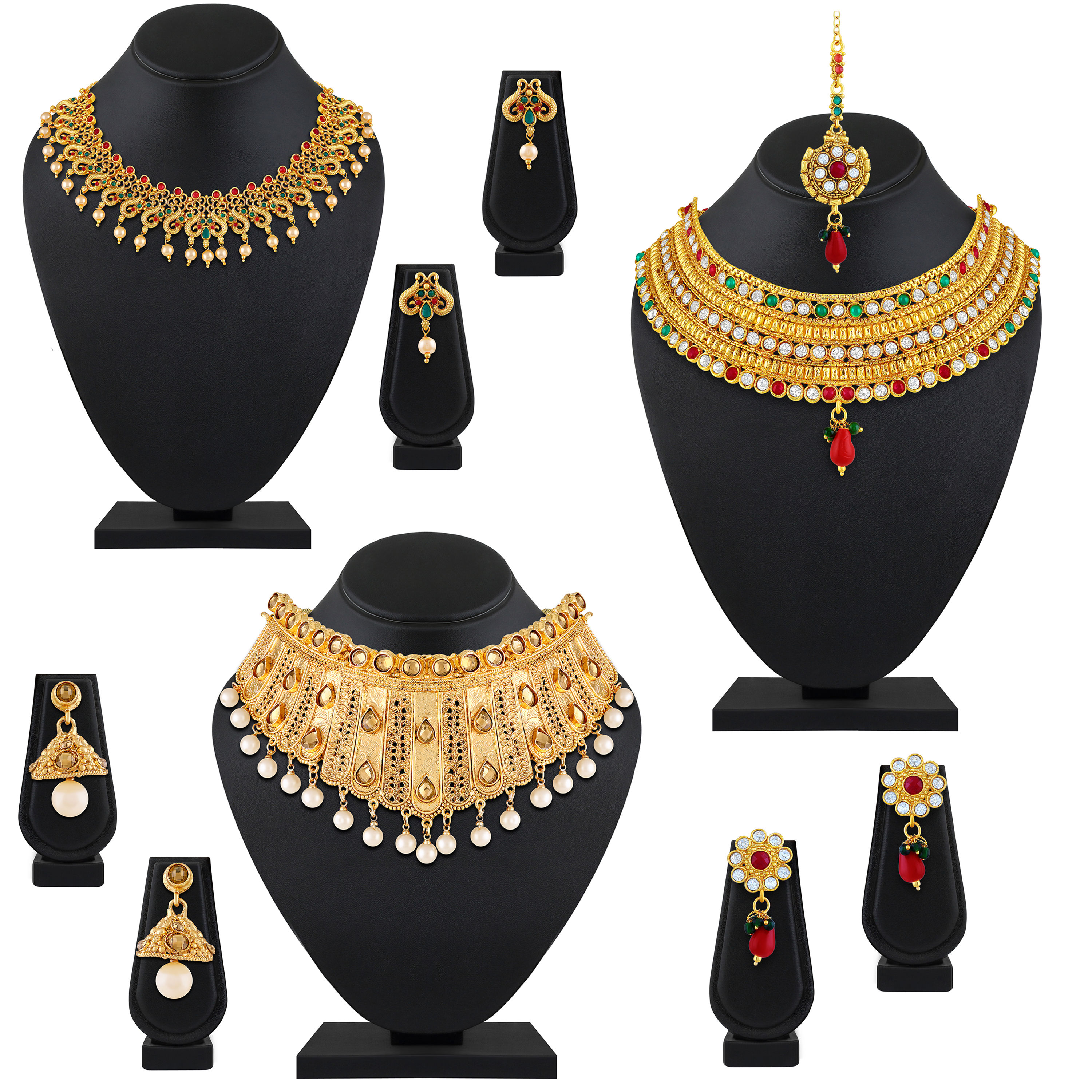 Rajwadi gold necklace designs with price clearance