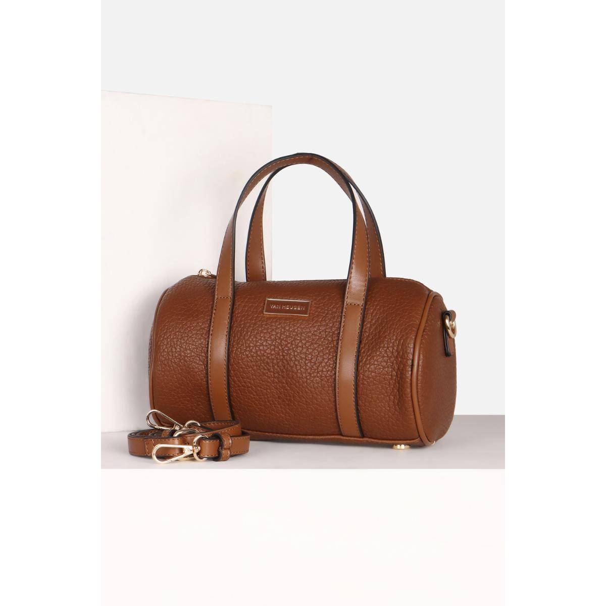 Van Heusen Women Casual Brown Textured Handbag