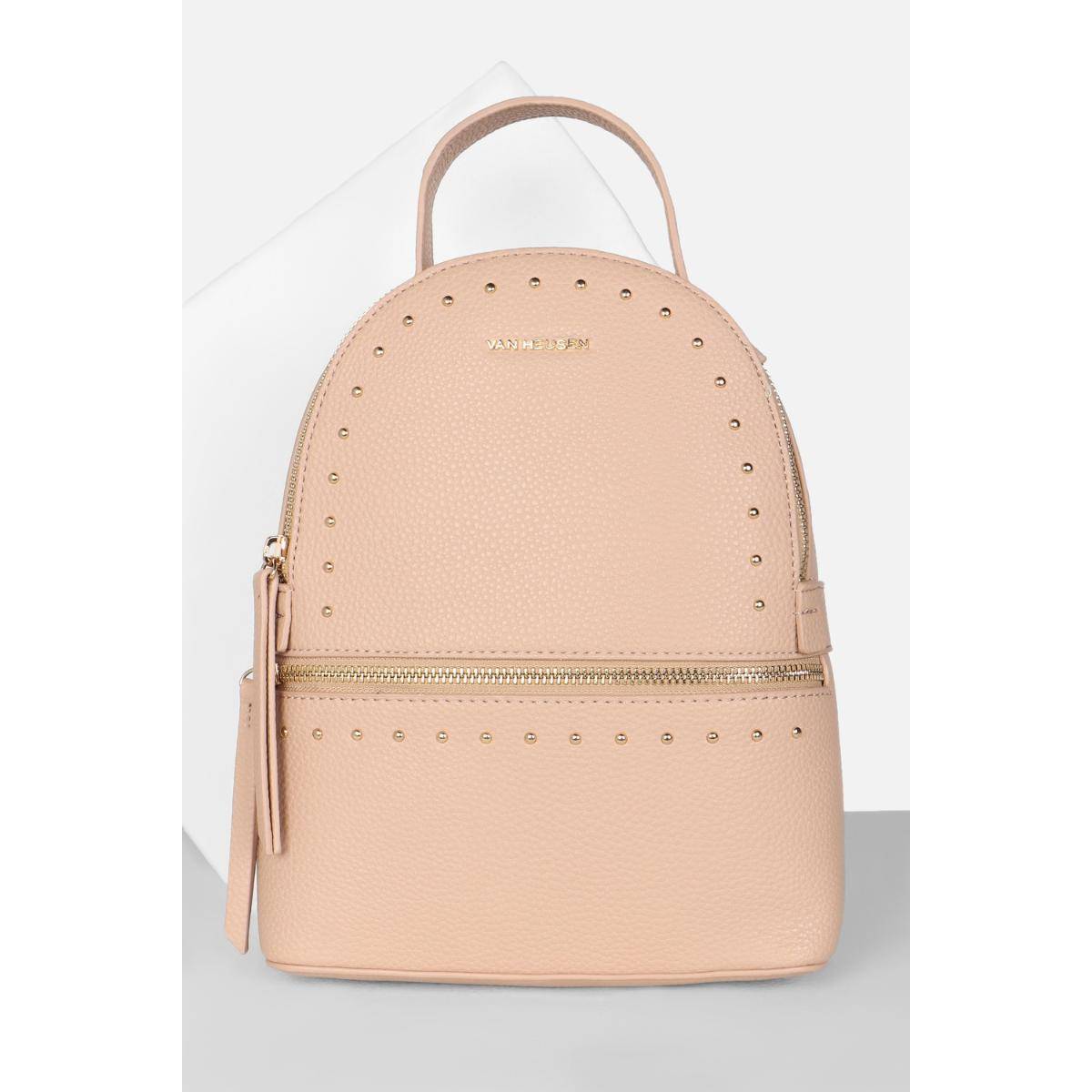 Van Heusen Women Casual Beige Textured Backpack