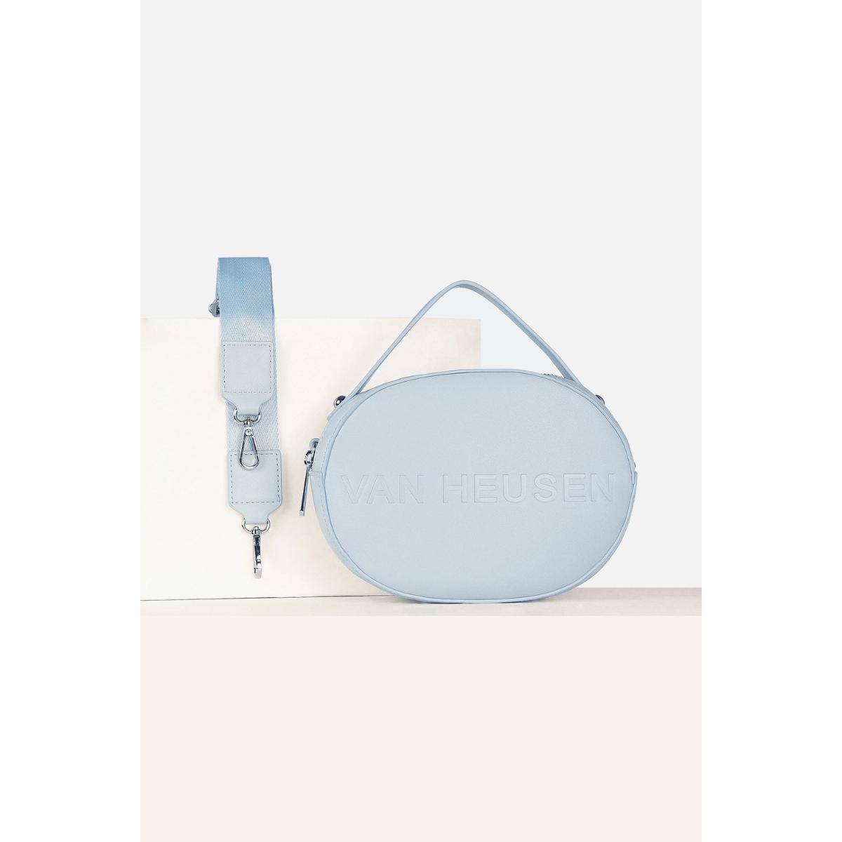 Van Heusen Women Casual Blue Solid Sling Bag with Detachable Strap