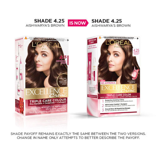 L'Oreal Paris Excellence Creme Triple Care Hair Color  Aishwarya's  Brown: Buy L'Oreal Paris Excellence Creme Triple Care Hair Color   Aishwarya's Brown Online at Best Price in India | Nykaa