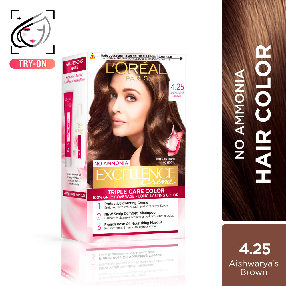 Buy Loreal Paris Shade 1 Black Excellence Creme Hair Color 72 Ml 100 Gm  Online at Best Prices in India  Qubitlinkcom