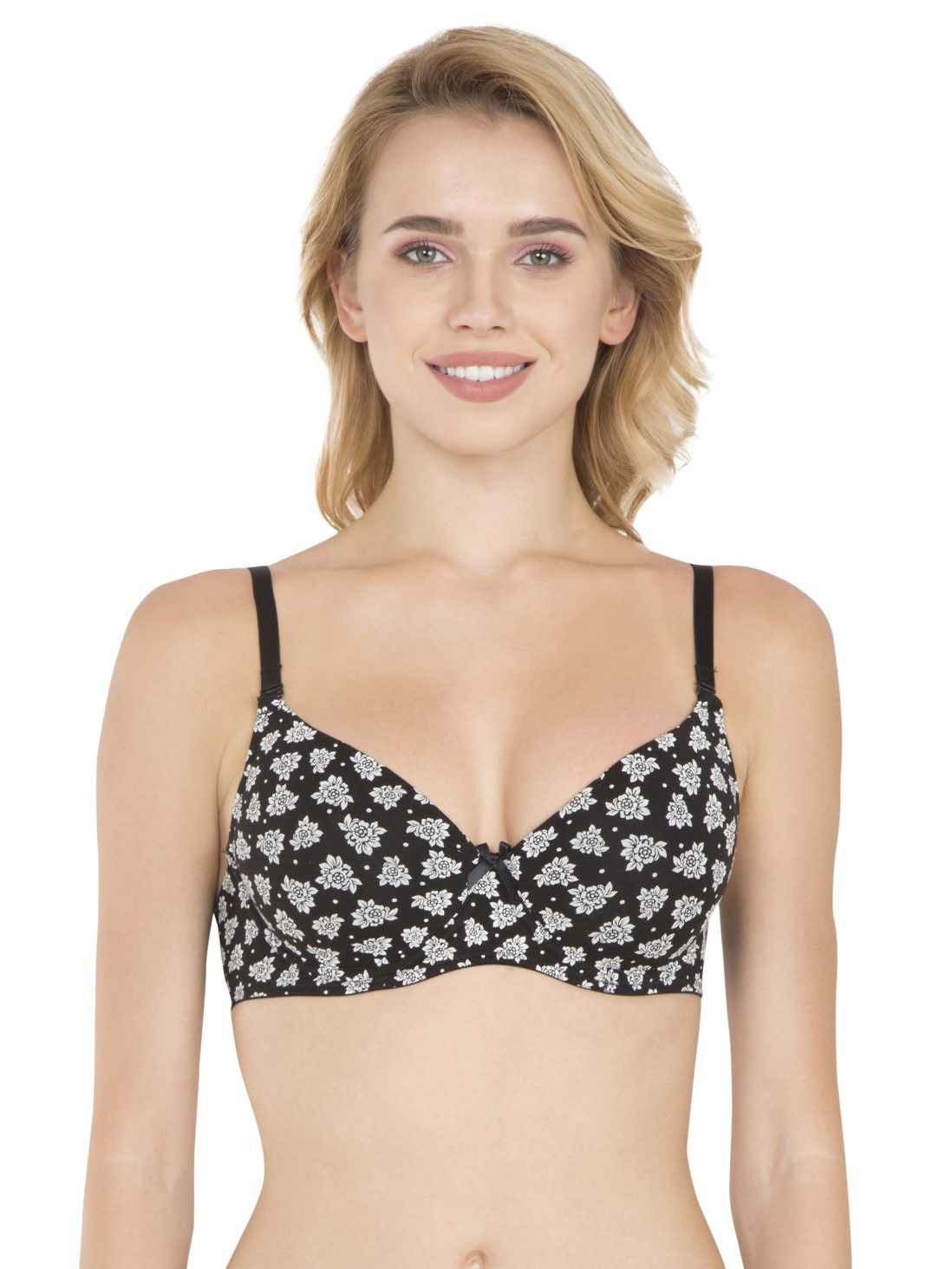 Jockey Black Print60 T-Shirt Bra Style 