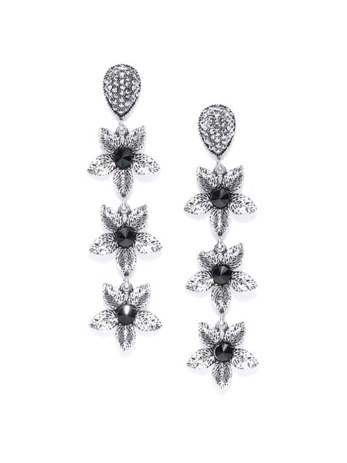 Buy Silver-Plated Earrings for Women by Jewels galaxy Online