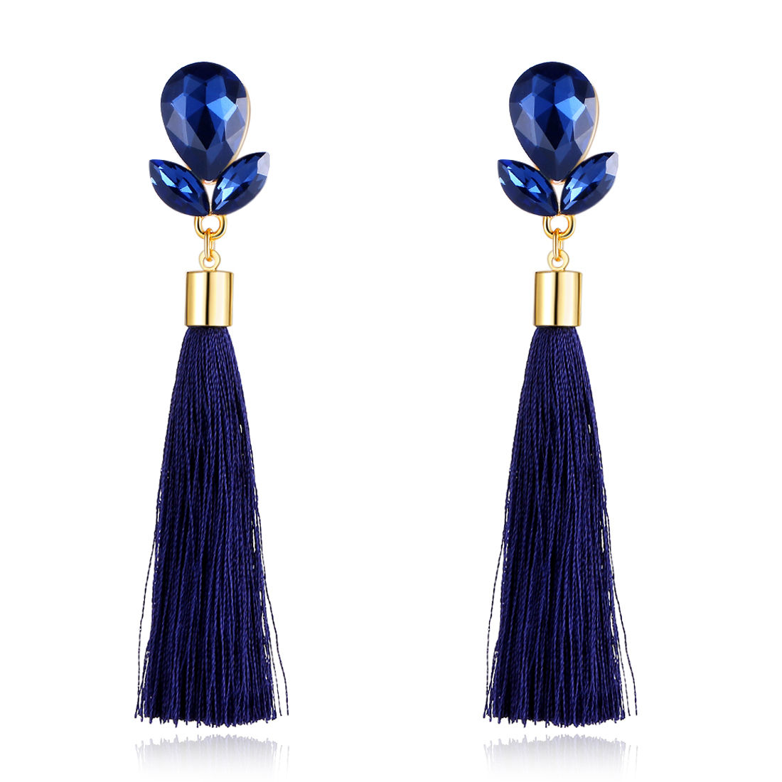 Dark blue deals colour earrings