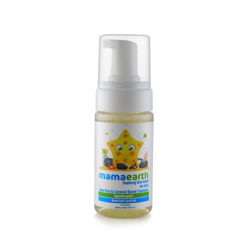 Mamaearth Foaming Face Wash For Kids With Aloe Vera And Coconut Based Cleansers