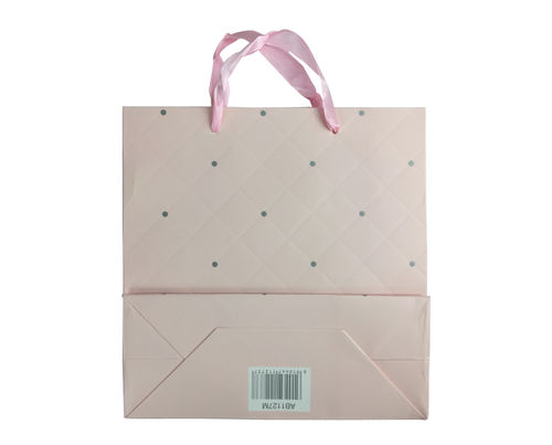 Bag of Small Things Birthday Anniversary Party Small Size Pink Polka Paper  Gift Bag - Set of 5