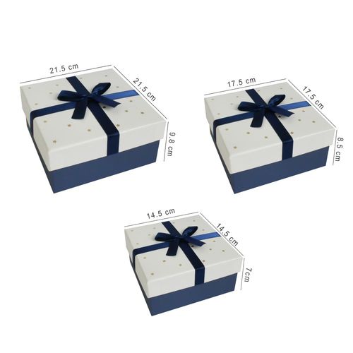Bag Of Small Things Birthday Wedding Anniversary Blue And White Stars Paper Gift Box Set Of 3 Buy Bag Of Small Things Birthday Wedding Anniversary Blue And White Stars Paper Gift