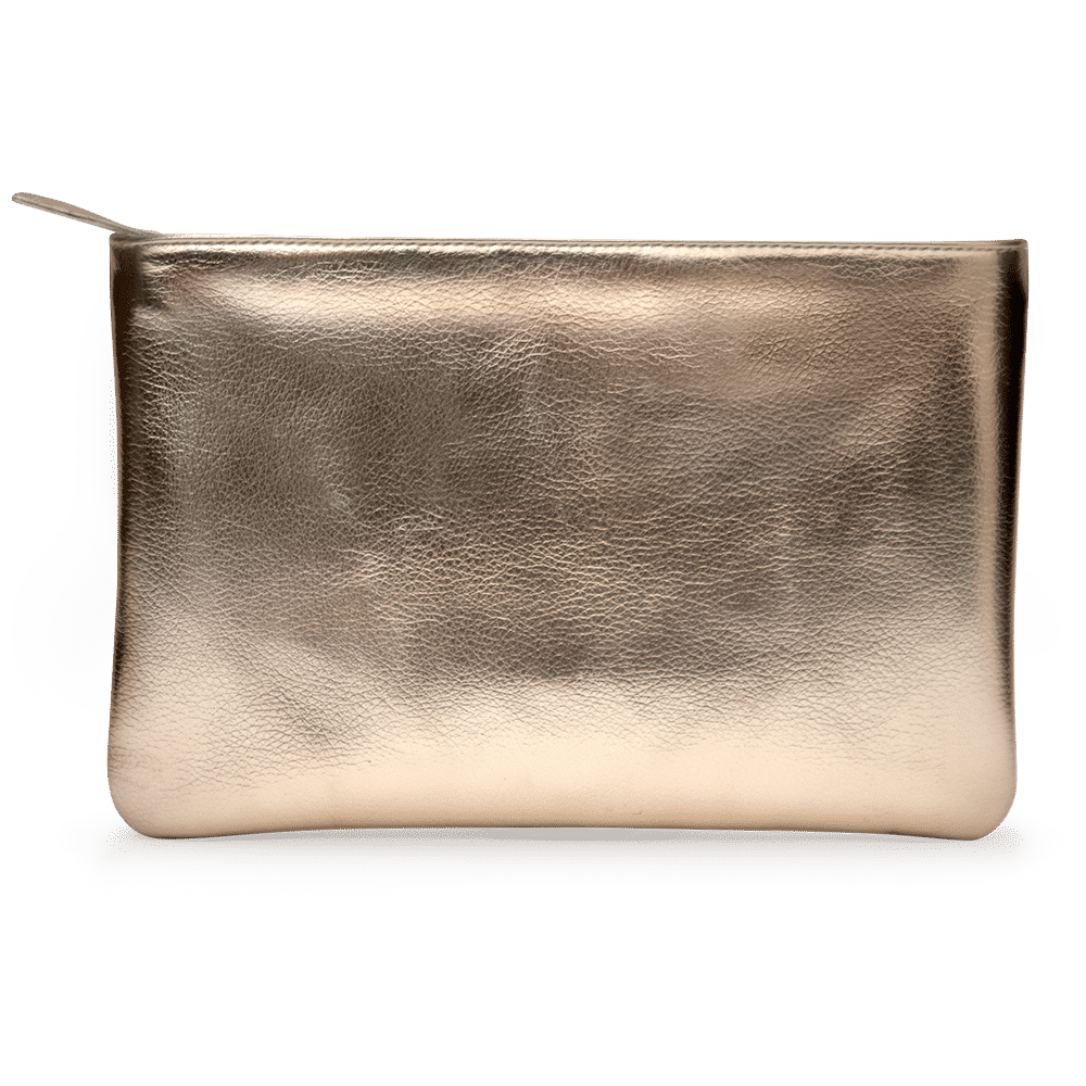 DailyObjects Gold Metallic Carry-All Pouch Medium