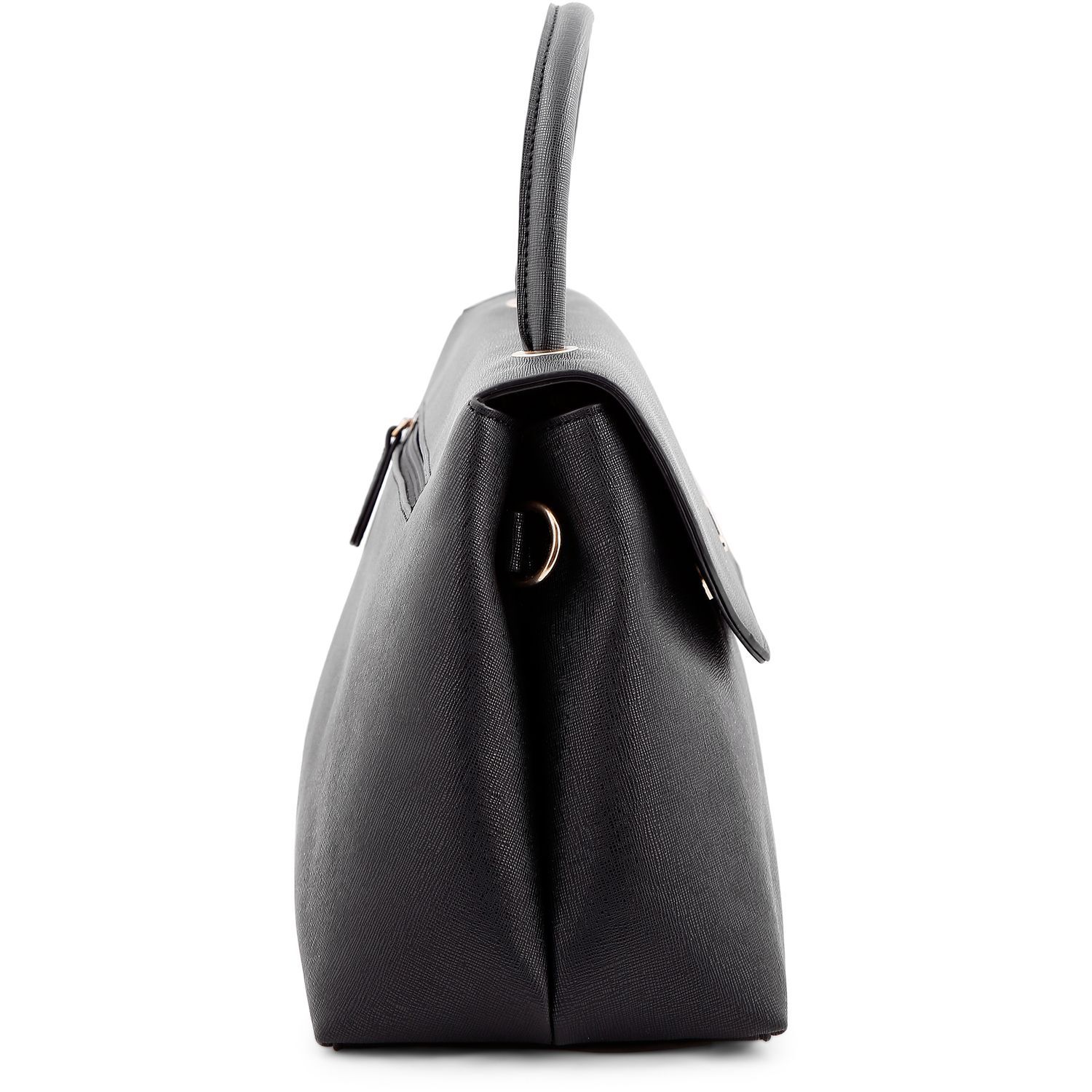 Buy Lavie Black Color Flap Satchel Online