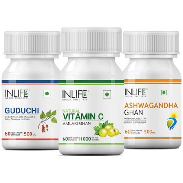 INLIFE Natural Immunity Booster Kit Combo Pack of 3