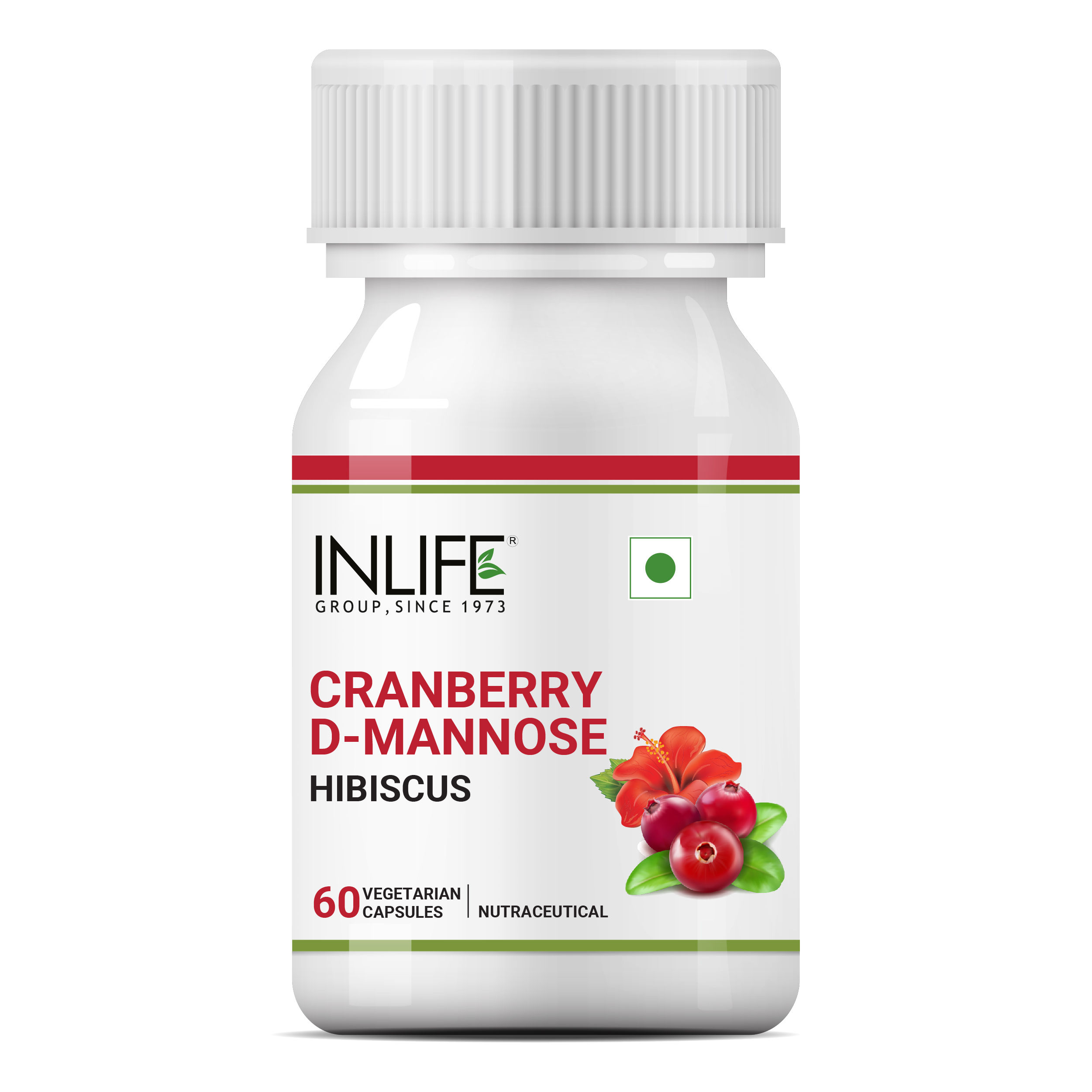 Inlife Cranberry 400mg D-mannose 400mg & Hibiscus 200mg Extract Capsules