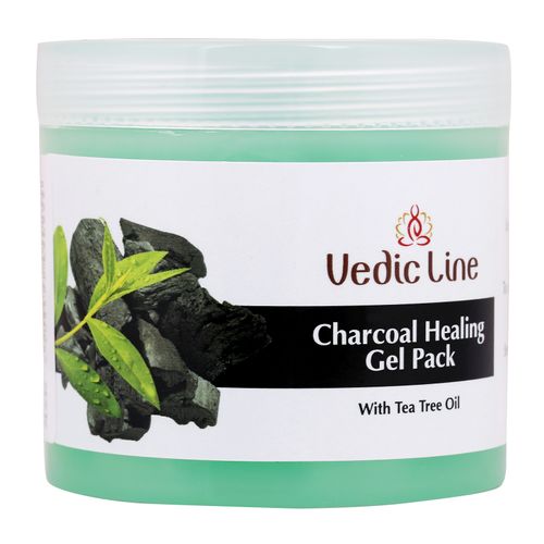 Buy Vedic Line Charcoal Healing Gel Pack With Tea Tree Oil Online
