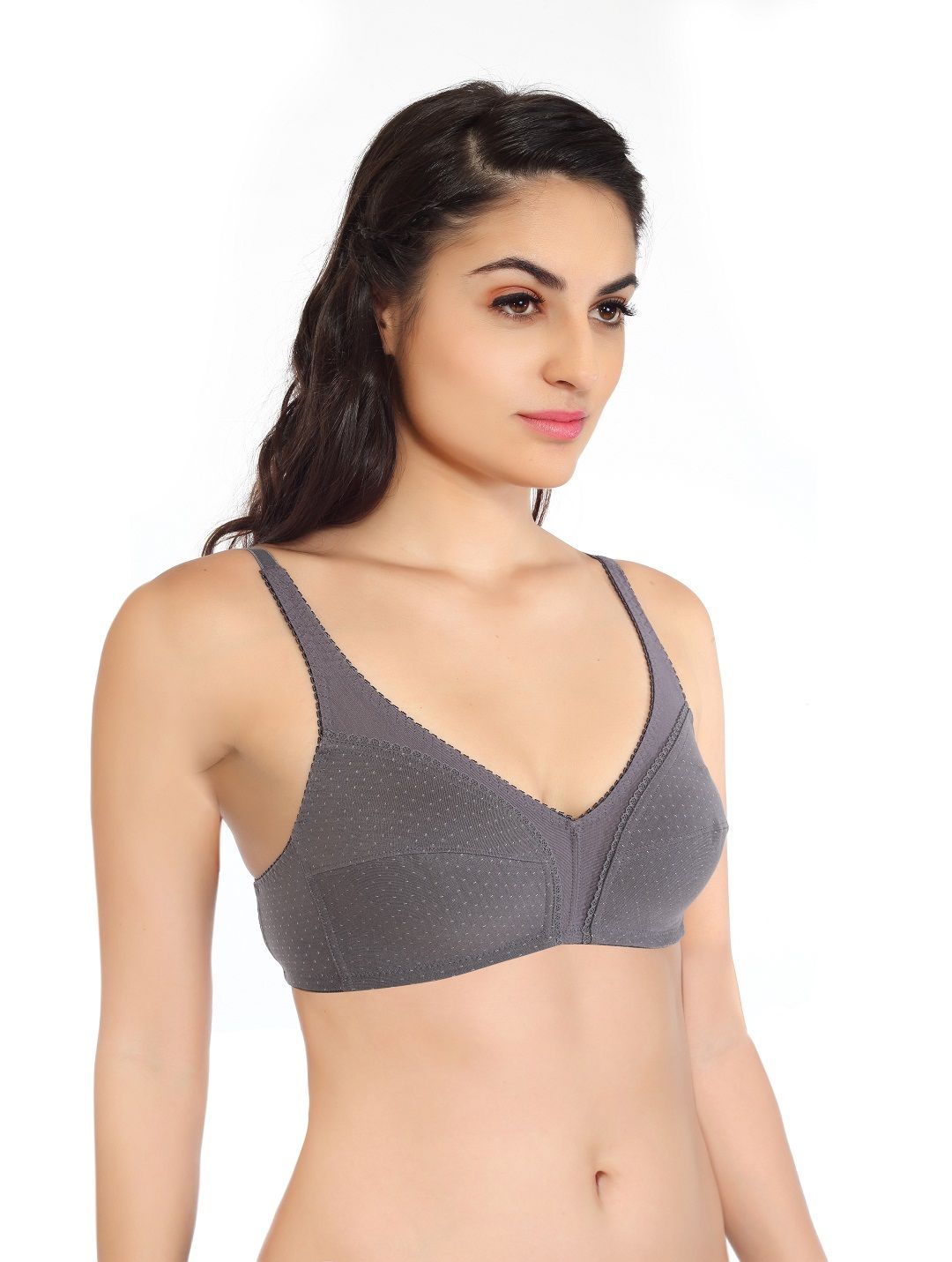 Soie Non Padded Non Wired Full Coverage Bra Grey 38c1 Buy Soie Non Padded Non Wired Full 6083