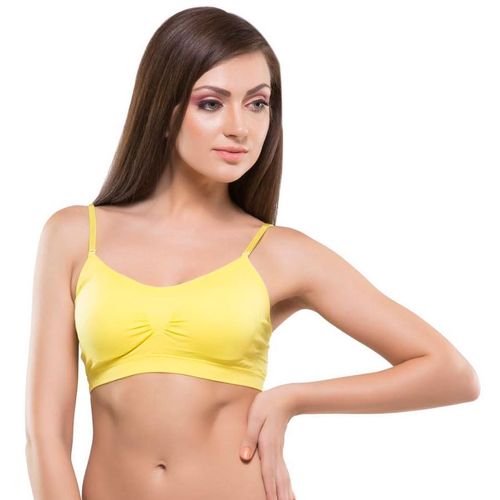 Kate Single Padded Sports Bra Yellow Free Size Buy Kate Single Padded Sports Bra Yellow Free Size Online At Best Price In India Nykaa