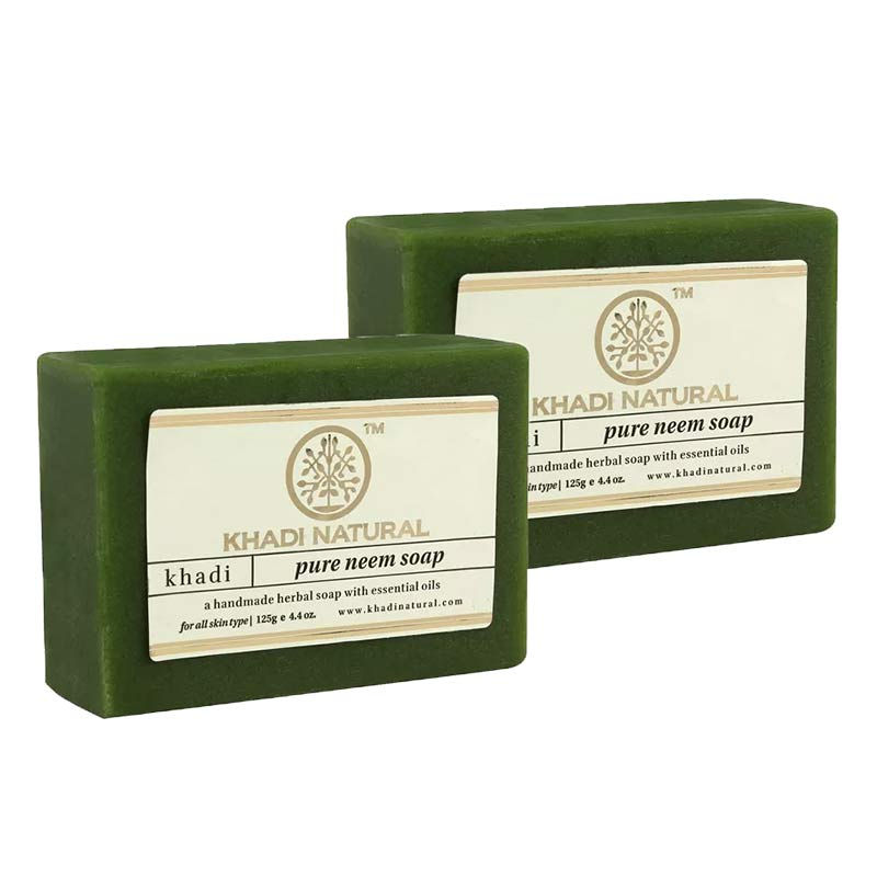 Khadi Natural Pure Neem Soap Pack of 2 Buy Khadi Natural Pure Neem Soap Pack of 2 Online at