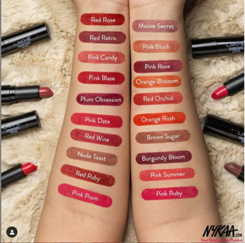 Lakme Cushion Matte Lipstick Buy Lakme Cushion Matte Lipstick Online At Best Price In India Nykaa Lakmé 9to5 naturale matte sticks lipstick. lakme cushion matte lipstick red ruby