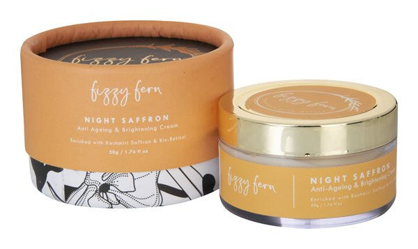 Fizzy Fern Night Saffron Anti Ageing & Brightening Night Cream