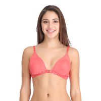 Buy Clovia Cotton Rich Solid Non-Padded Full Cup Wire Free Everyday Bra -  Light Pink online