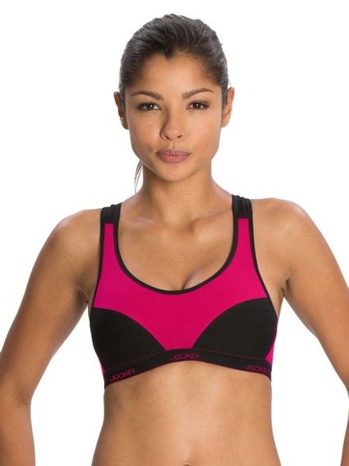Buy Jockey Black Racer Back Padded Active Bra - Style Number 1378 Online at  Low Prices in India 